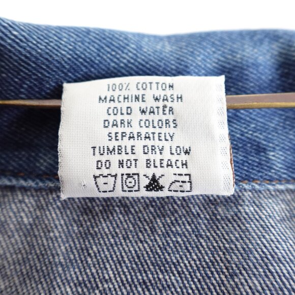 CMC by Color Me Cotton Jean Jacket Women's Small 100% Cotton Denim Made in USA - Picture 4 of 10